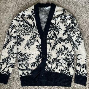 Zara Fuzzy Print Cardigan